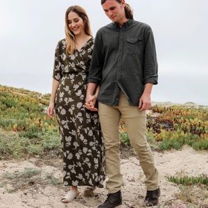 maxi wrap floral dress